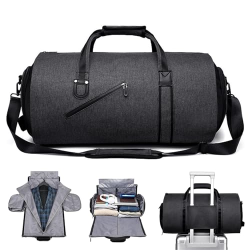 Handgepäck-Kleidersäcke für die Reise,Handgepäck-Kleiderbeutel,2-in-1-Reiseanzugtasche mit Schultergurt - Businesstasche für Reisen und Geschäftsreisen, Reisetasche für Männer und Frauen von Generic