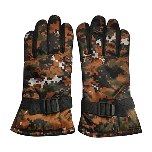 Handschuhe Kinder Winter Skihandschuhe Junge Mädchen Wasserdicht Fleece Fahrradhandschuhe Kinder Sport Winddicht 3-15 Jahre Laufhandschuhe für Klttern Snowboard Skifahren Radfahren Wandern von Generic