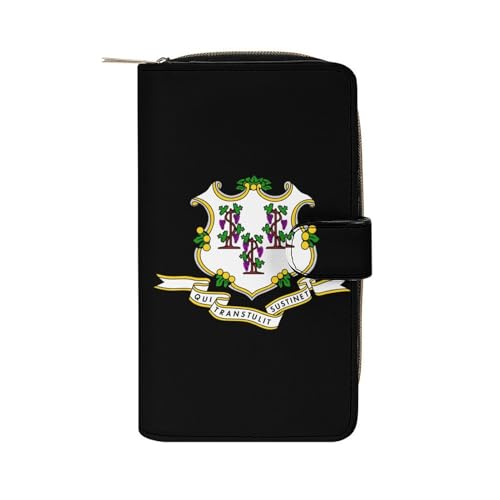 Handtaschen Bundesstaat Connecticut Tragbare Brieftasche Kreative Geldbörse Vintage Portemonnaie Für Freund, Mädchen, Kinder von Generic