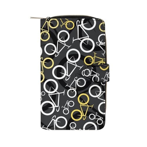 Handtaschen Fahrrad-Fahrräder-Muster Portemonnaie Kreative Geldbörse Retro Tragbare Brieftasche Für Kinder, Frauen, Lehrer von Generic