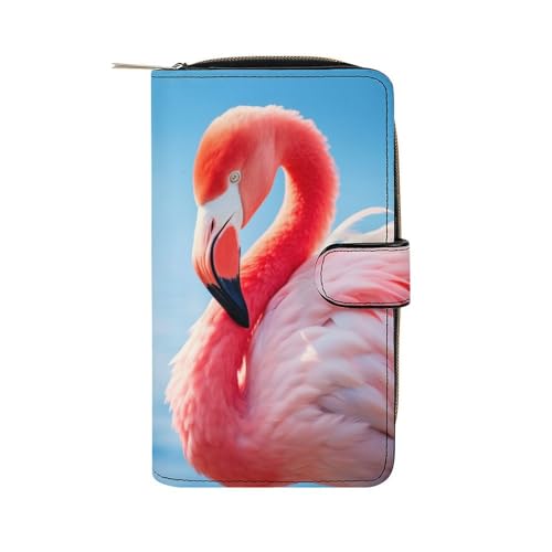 Handtaschen Flamingo Kartenetui Kreative Geldbeute Printmotiv Leder Geldbörse Für Freundin, Mädchen, Tochter von Generic
