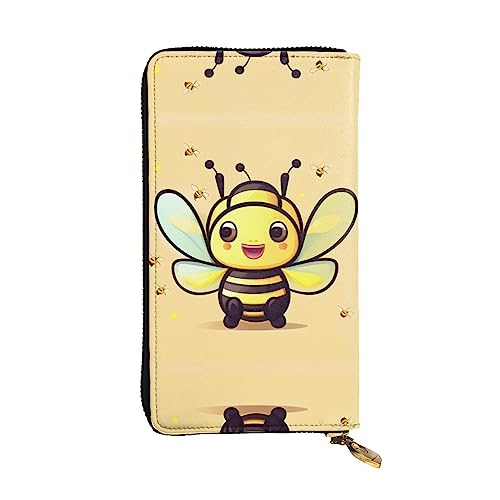 Handtaschen Gelbe Biene Druck Wallet Niedliche Portemonnaie Vintage Design Kleine Münzbörse Für Mutter, Mädchen, Freund von Generic