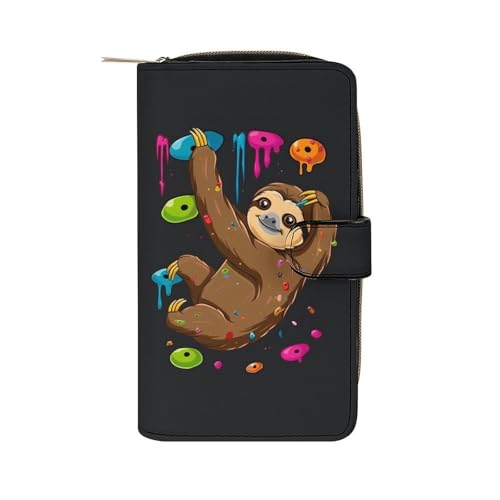 Handtaschen Klettern Faultier Bouldern Wallet Lustige Portemonnaie Vintage Geldbörse Für Mutter, Frauen, Tochter von Generic