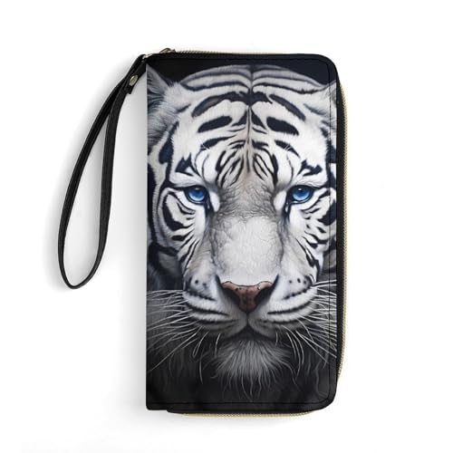 Handtaschen Tigergesicht Tragbare Brieftasche Tragbare Kartenetui Printmotiv Portemonnaie Für Freund, Freundin, Mädchen von Generic