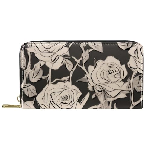 Handtaschen Vintage Druck Blumen Reißverschluss Geldbörse Lustige Wallet Kreative Geldbeute Für Freund, Frauen, Lehrer von Generic