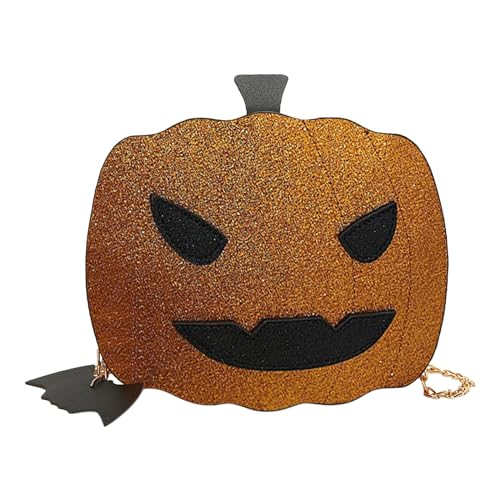 Handwerker Gürtel Taschen Halloween-Geldbörse, Kürbis-Geldbörse für Mädchen und Frauen, niedliche Umhängetasche mit Halloween-Fledermäusen-Wanddekorationen Laufhose Herren Kurz Mit (Gold, One Size) von Generic