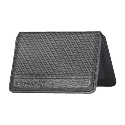 Handy-Kartenhalter zum Aufkleben auf Kartenhalter – Geldbörse zum Kleben mit großer Kapazität | Magnetkartenhalter aus PU- , Brieftasche für Kreditkarten, Münzen und Bargeld, Schwarz , Se référer von Generic