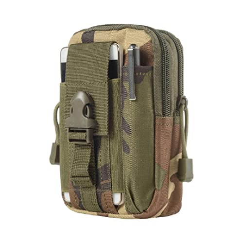 Handy Männer Multifunktionale Gürteltasche Für Ältere Mittelalter Mini Gürteltasche Kleine Sporttasche Für Männer, Dschungel Camouflage Wi von Generic