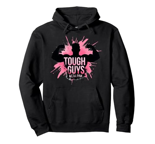 Harte Jungs tragen Rosa Pullover Hoodie, Unisex für Erwachsene, Schwarz, L von Generic