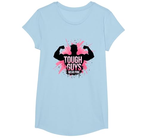 Harte Jungs tragen Rosa T-Shirt, Girls, Himmelblau, XS von Generic