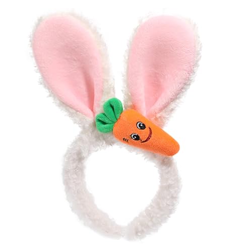 Hasenohren Haarreif,Plüsch Hase Ohren Haarbänder,Ostern Stirnband,Hasenohren Kostüm Zubehör,Plüsch Stirnbänder Ostern Haarschmuck für Karneval, Ostern Party, Kostüm Cosplay von Generic