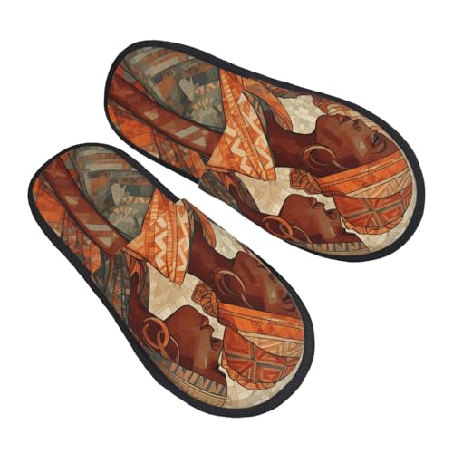 Hauspantoffeln Afrikanische Ethnische Keramik Weiches Pantoffeln Wärme Slippers Für Weihnachten Drinnen Unisex L von Generic