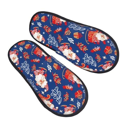 Hauspantoffeln Rotes Muster Kunstalpaka Baumwolle Pantoffeln Flauschiges Pantoffeln Für Weihnachten Unisex Winter M von Generic