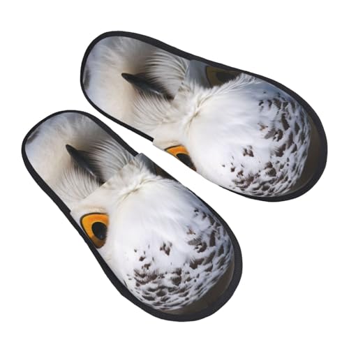 Hauspantoffeln Schneeeulenaugen Flauschiges Pantoffeln Bequeme Slippers Für Unisex Schlafzimmer Weihnachten L von Generic