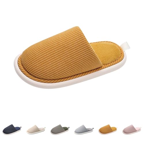 Hausschlappen Damen Weich, Slipper Damen Elegant Hausschuhe Winter Hüttenschuhe Leicht Pantoffeln Rutschfest Winterschuhe Flach Haushaltsschuhe Bequem Hauspantoffeln Warm Hausschlappen von Generic