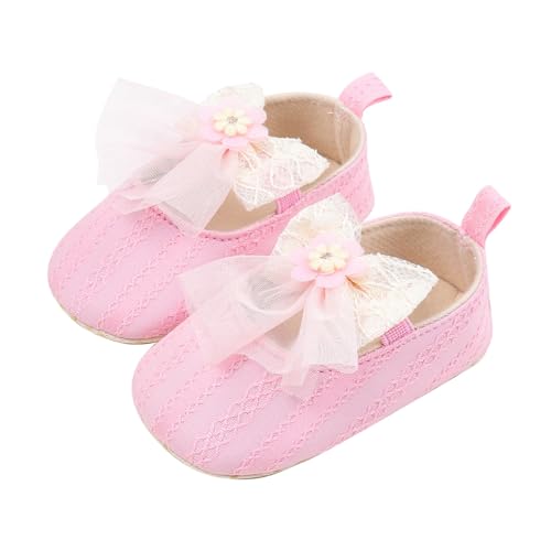 Hausschuhe Baby Mädchen Leichte rutschfeste Atmungsaktive Pantoffeln Leicht rutschfest Lauflernschuhe Kleinkinder Hüttenschuhe Slippers Barfußschuhe Sockenschuhe (Pink, 20 Infant) von Generic