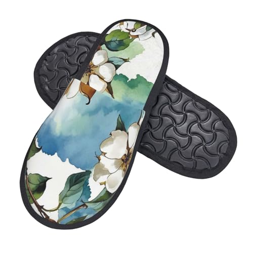 Hausschuhe Baumwollblumen Scuff Slippers Leichte Pantoffeln Für Draußen Schlafzimmer Weihnachten M von Generic