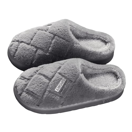 Hausschuhe Damen Für Winter Plüsch Pantoffeln Rutschfeste Niedliche Mit Tier-/Printmuster Warm Badeschuhe Trendiger Slipper Flache Slippers Frottierslipper von Generic