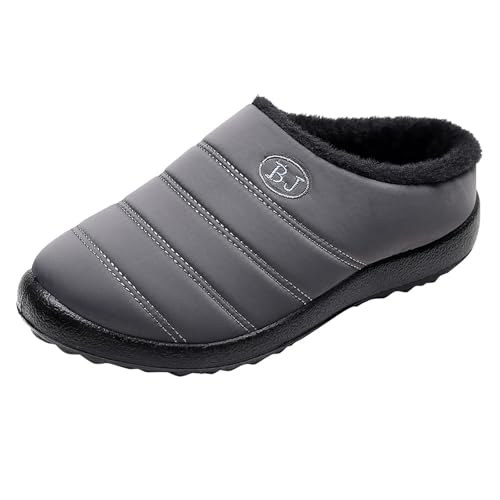 Hausschuhe Damen Für Winter Warm Antirutsch Niedliche Mit Tier-/Printmuster Antirutsch-Sohle Pantoffeln Gäste Lustige Plüsch Baumwolle Flauschig Filzpantoffeln von Generic