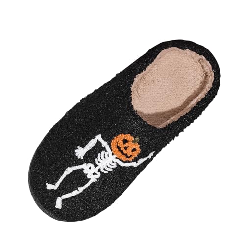 Hausschuhe Damen Herren Winter Damen Baumwolle Plüschhausschuhe rutschfest Gefüttert Slippers Orange Flauschige Home Slipper Für Frauen Plüschhausschuh Halloween Hausschuhe Hausschuhe Damen Herren Winter Damen Baumwolle Plüschhausschuhe rutschfest Gefüttert Slippers Orange Flauschige Home Slipper Für Frauen Plüschhausschuh Halloween Hausschuhe von Generic
