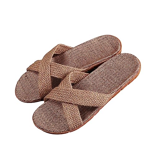 Hausschuhe Damen Sommer Mit Absatz Bequem Orthopädische Leichte Offener Zehen Slide Mit Offener Leichte Elegant Zehenpartie Exquisit Bequem rutschfeste Keilsandalen von Generic