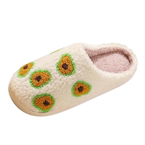 Hausschuhe Damen Winter Baumwolle, Pantoffeln Damen Plüsch rutschfeste, Leichte Kunstalpaka Filzpantoffeln Memory-Schaum Hauspantoffeln Winter Slippers Für Drinnen Und Draussen Kuschelig Warm Schuhe von Generic