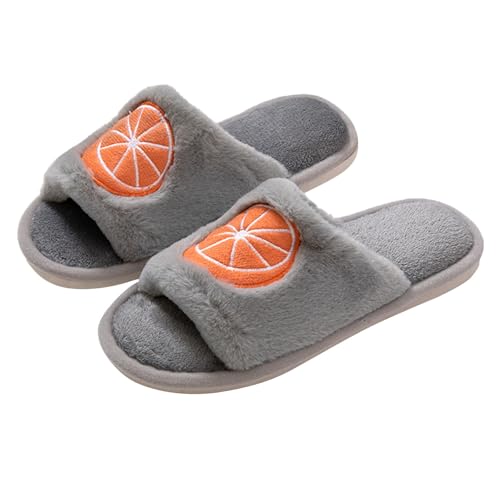 Hausschuhe Damen Winter Haushaltsschuhe Memory Foam Pantoffeln Mit Polar Fleece-Futter Retro-Mode Filz Hausschlappen Flache Hüttenschuhe Filzpantoffeln Home Slipper für Frauen von Generic
