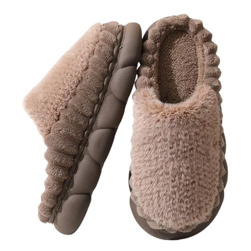 Hausschuhe Damen Winter Haushaltsschuhe Memory Foam Plüschige Gemütliche Antirutsch-Sohle Pantoffeln Gäste Plüsch Warme Schlafzimmer Indoor Hauspantoffeln von Generic