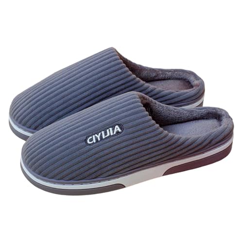 Hausschuhe Damen Winter Und Herren Pantoffeln Filzpantoffeln Besucherhausschuhe Retro-Mode Filz Hausschlappen Flache Hüttenschuhe Kuschelige Plüsch Slippers Indoor Hauspantoffeln von Generic