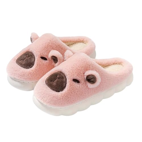 Hausschuhe Damen Winter Und Herren Pantoffeln Mit Polar Fleece-Futter Retro-Mode Filz Hausschlappen Unisex Gästepantoffeln Filzpantoffeln Frottierslipper von Generic