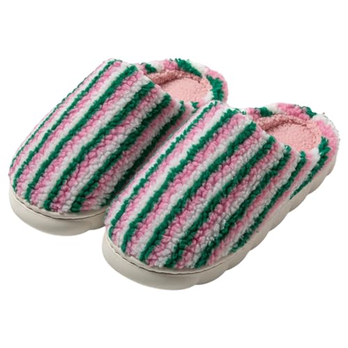 Hausschuhe Damen Winter Warm Plüsch Pantoffeln Mode Gemütliche rutschfeste Pantoletten Flauschige Hausschlappen Drinnen Filzpantoffeln Frauen Bequeme Slippers von Generic