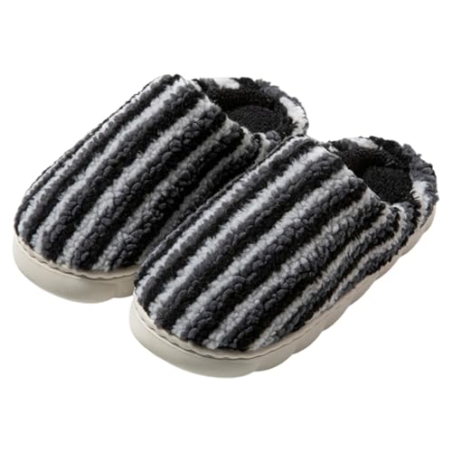 Hausschuhe Damen Winter Warm Plüsch Pantoffeln Mode Gemütliche Rutschfeste Pantoletten Flauschige Hausschlappen Drinnen Filzpantoffeln Frauen Bequeme Slippers von Generic