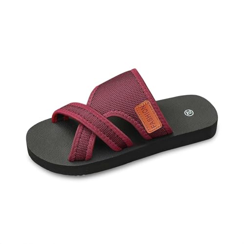 Hausschuhe Damen flip Flops Unisex Badeschlappen flach rutschfeste leicht atmungsaktiv Freizeit Schuhe von Generic