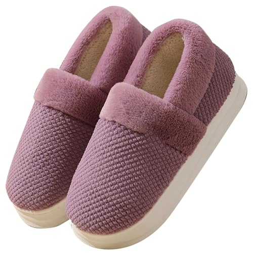 Hausschuhe Herren Damen Bettschuhe Weiche Stoppersocken Flache Memory Foam Home Slipper Breite Füße Weiche rutschfeste Pantoletten Atmungsaktive Mode Plüschhausschuhe Hausschuhe Herren Damen Bettschuhe Weiche Stoppersocken Flache Memory Foam Home Slipper Breite Füße Weiche rutschfeste Pantoletten Atmungsaktive Mode Plüschhausschuhe von Generic