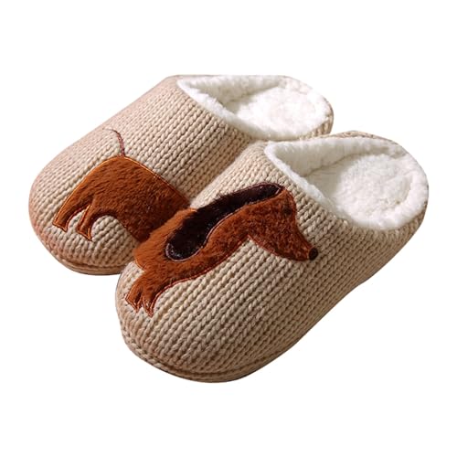Hausschuhe Herren Damen Winter Warme Pantoffeln Niedlich Lammfell Kunstfell Flauschigen Leichte Freizeit Slipper Socken rutschfeste Slides Kuschelig Fluffy Slippers Indoor Outdoor von Generic