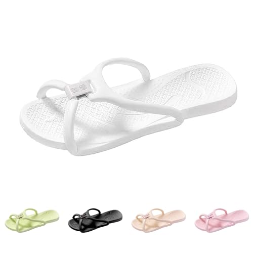 Hausschuhe Herren Modern Sommer Tragbare Faltbare Flach Schuhe Leichte Freizeit rutschfeste Hausschuhe Waschbare Breite Füße Plateau Slides Outdoor Indoor Flip Flops - Herren von Generic