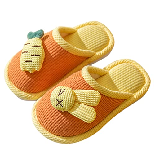 Hausschuhe Kinder 30 Kinderschuhe Hausschuhe Schlafzimmer Hausschuhe Cartoon Kaninchen Baumwolle Hausschuhe Winter Indoor Outdoor Hausschuhe Für Jungen Mädchen Mokassin Hausschuhe Lammfell von Generic
