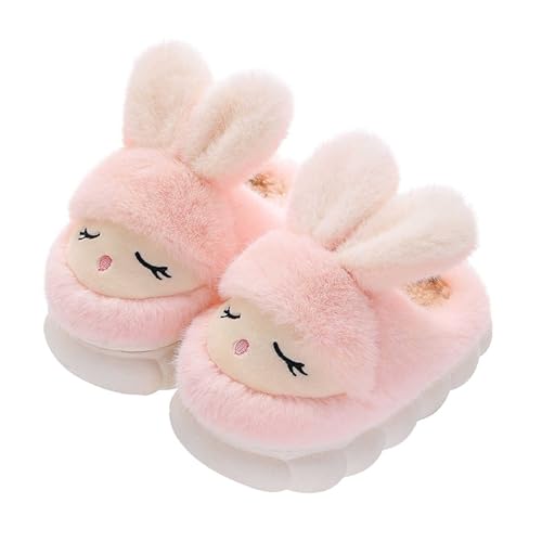 Hausschuhe Kinder Junge Mädchen Winter Plüsch Baumwolle Warme Pantoffeln Weiche Slippers Cartoon Tier Hausschuhe 23 24 25 26 27 28 30 31 32 33 Kleinkind Rutschfest Schuhe 2-10 Jahre von Generic