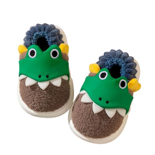Hausschuhe Mädchen Fersenabdeckung Winter Wärme Pantoffeln Süßes Cartoonfrosch Gemütliche Flauschige Plüsch Weiche Baumwolleschuhe Antirutsch Bequeme Outdoor/Indoor Slippers von Generic