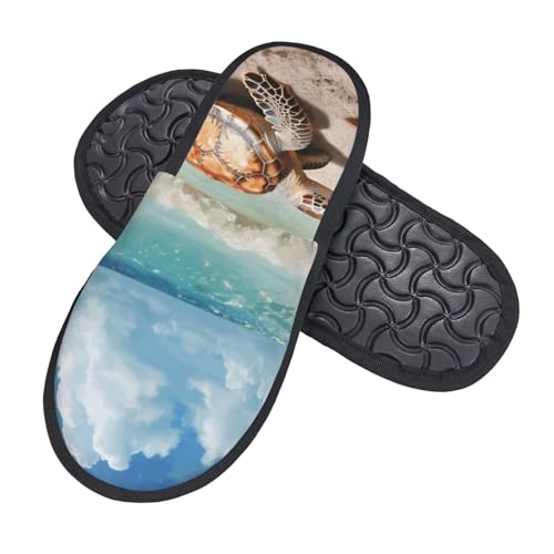 Hausschuhe Meeresschildkröte Seestern1 Wärme Slippers Weiches Hauspantoffeln Für Den Alltag Draußen Weihnachten L von Generic