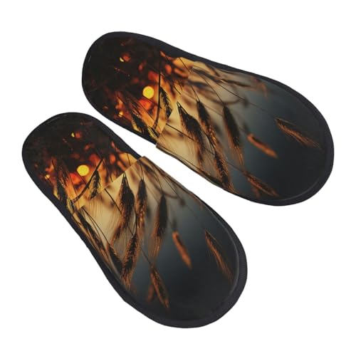 Hausschuhe Nachtbrauner Weizen Rutschfeste Hauspantoffeln Weiches Slippers Für Den Alltag Drinnen Weihnachten L von Generic