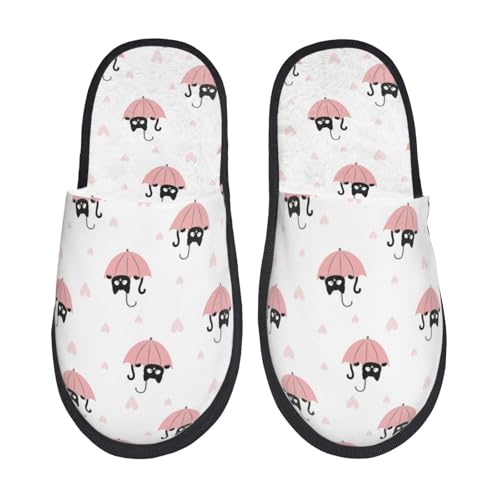 Hausschuhe Regenschirmkatze Luxuriös Slippers Bequeme Pantoffeln Für Unisex Schlafzimmer Weihnachten L von Generic