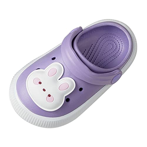 Hausschuhe Strick Little Bowknot Boy Baby Badezimmer Hausschuhe Hausschuh Kind (Purple, 29.5 Little Child) von Generic
