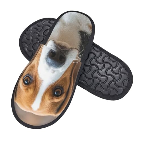 Hausschuhe Süßer Mops Mit Fellfutter Slippers Leichte Pantoffeln Für Winter Weihnachten Den Alltag L von Generic