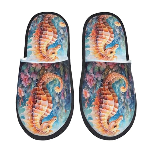 Hausschuhe Tier Meer Blume Weiches Slippers Rutschfeste Pantoffeln Für Schlafzimmer Weihnachten Unisex M von Generic