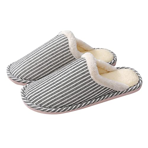 Hausschuhe Unisex Filz, Pantoffeln Herren Damen Plüsch Winter, Slipper Rutschfest Warme Latschen Kuschel Filzpantoffeln Plateau Schlappen Lustig Filzsohle Flache Hauslatschen Für Nacht von Generic