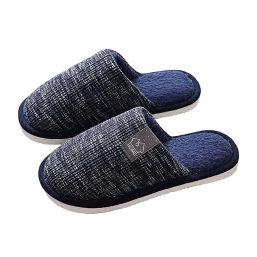 Hausschuhe Unisex Plüsch, Pantoffeln Herren Damen Filz Winter, Slipper Rutschfest Warme Latschen Kuschel Filzpantoffeln Plateau Hausschlappen Weich Filzsohle Flache Hauslatschen Für Kälte von Generic