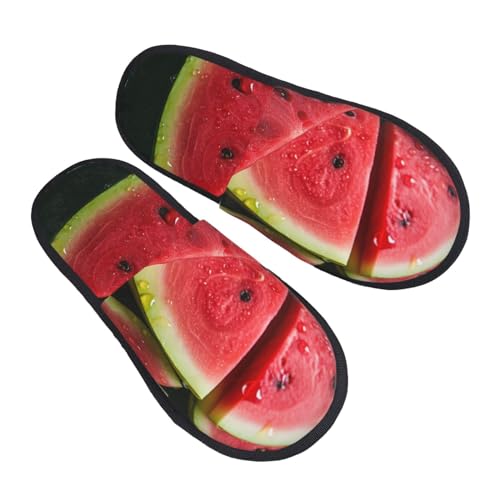 Hausschuhe Wassermelone Schön Scuff Slippers Rutschfeste Pantoffeln Für Draußen Weihnachten Den Alltag L von Generic