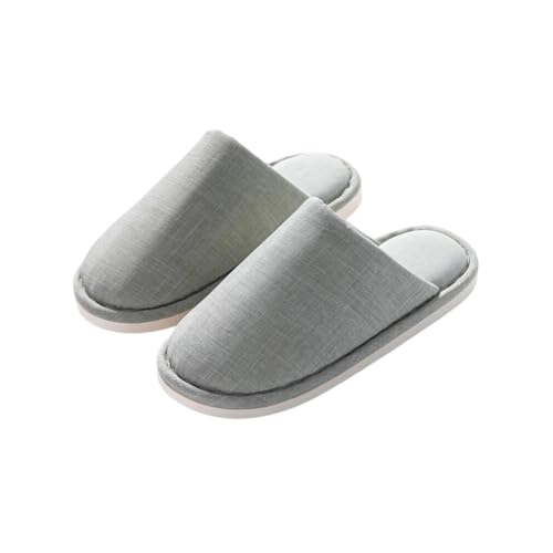 Hausschuhe für Damen Herren Innen Rutschfest Dicke Sohle Atmungsaktiv Leicht Comfy Schlafzimmer Slip-on Pantoffeln 44-45 EU,Grün von Generic
