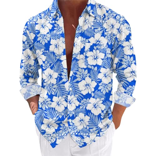 Hawaii Hemd Männer Langarm Blumen Hemd Herren Hawaii Palmen Bunt Freizeit True Classic,Sommerhemd Faltenfrei Urlaub Shirt Hawaii Hemd Strand Hemd,Langarmhemd Sommerhemd Hawaii Hemd Männer Langarm Blumen Hemd Herren Hawaii Palmen Bunt Freizeit True Classic,Sommerhemd Faltenfrei Urlaub Shirt Hawaii Hemd Strand Hemd,Langarmhemd Sommerhemd von Generic